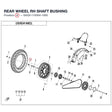 REAR WHEEL RH SHAFT BUSHING product image