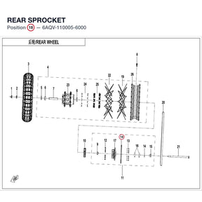 REAR SPROCKET product image