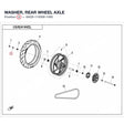 WASHER, REAR WHEEL AXLE product image