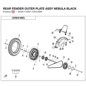 REAR FENDER OUTER PLATE ASSY product image
