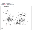 FENDER RUBBER 1 product image