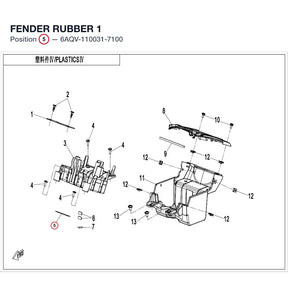 FENDER RUBBER 1 product image