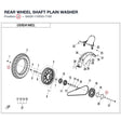 REAR WHEEL SHAFT PLAIN WASHER product image