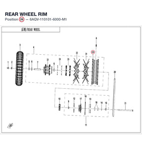 REAR WHEEL RIM product image