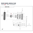 REAR WHEEL MIDDLE HUB product image
