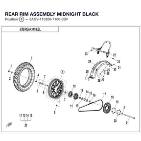 REAR RIM ASSEMBLY product image