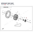 SPROCKET SEAT ASSY product image