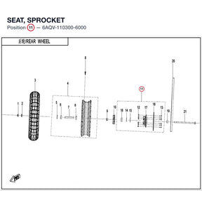 SEAT, SPROCKET product image