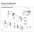 REAR LH FOOTREST SEAT product image