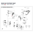 REAR RH FOOTREST SEAT product image