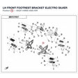 LH FRONT FOOTREST BRACKET product image