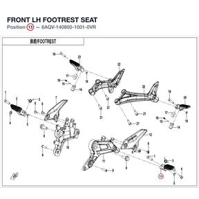 FRONT LH FOOTREST SEAT product image