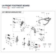 LH FRONT FOOTREST BOARD product image