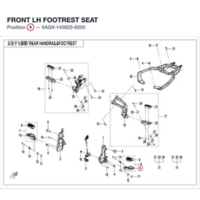 FRONT LH FOOTREST SEAT product image