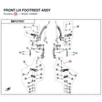 FRONT LH FOOTREST ASSY product image