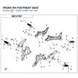FRONT RH FOOTREST SEAT product image