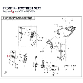 FRONT RH FOOTREST SEAT product image
