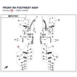 FRONT RH FOOTREST ASSY product image