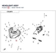 HEADLIGHT ASSY product image