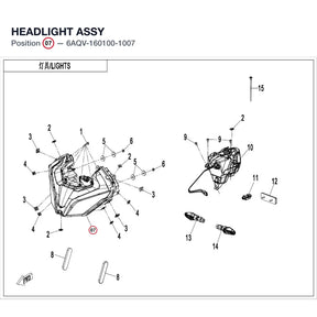HEADLIGHT ASSY product image