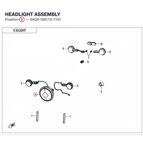 HEADLIGHT ASSEMBLY product image