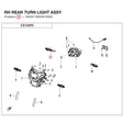 RH REAR TURN LIGHT ASSY product image