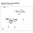 REAR RH TURN LIGHT ASSEMBLY product image