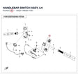 HANDLEBAR SWITCH ASSY, LH product image