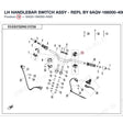 LH HANDLEBAR SWITCH ASSY - REPL BY 6AQV-166000-4002 product image