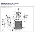 RADIATOR WATER INLET HOSE product image