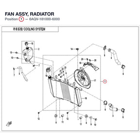 FAN ASSY, RADIATOR product image