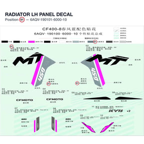 RADIATOR LH PANEL DECAL product image