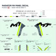 RADIATOR RH PANEL DECAL product image