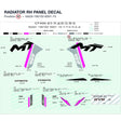 RADIATOR RH PANEL DECAL product image