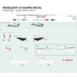 HEADLIGHT LH GUARD DECAL product image