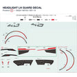 HEADLIGHT LH GUARD DECAL product image