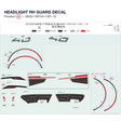 HEADLIGHT RH GUARD DECAL product image