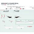 HEADLIGHT LH GUARD DECAL product image
