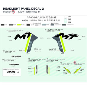 HEADLIGHT PANEL DECAL 2 product image