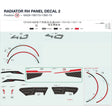RADIATOR RH PANEL DECAL 2 product image