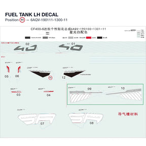 FUEL TANK LH DECAL product image