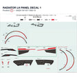 RADIATOR LH PANEL DECAL 1 product image