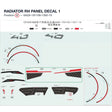 RADIATOR RH PANEL DECAL 1 product image
