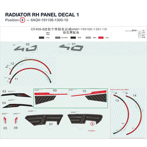 RADIATOR RH PANEL DECAL 1 product image