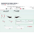 RADIATOR RH PANEL DECAL 1 product image