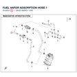 FUEL VAPOR ADSORPTION HOSE 1 product image