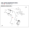 FUEL VAPOR ADSORPTION HOSE 2 product image