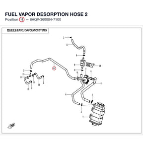 FUEL VAPOR DESORPTION HOSE 2 product image