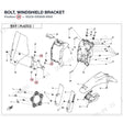 BOLT, WINDSHIELD BRACKET product image