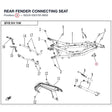 REAR FENDER CONNECTING SEAT product image
